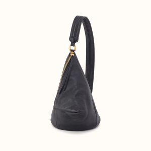 Sway Small Sling In Pebbled Leather - Black