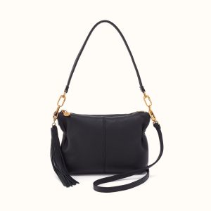 Kori Crossbody Shoulder In Pebbled Leather - Black