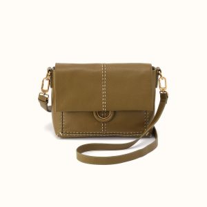 Austin Flap Crossbody In Pebbled Leather - Sunlit Sage