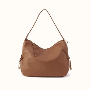 Kori Hobo In Pebbled Leather - Timber Brown