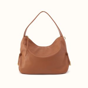 Kori Hobo in Pebbled Leather - Warm Honey