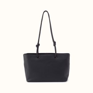 Studio Softie Tote In Pebbled Leather - Black