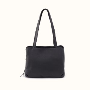 Starr Tote In Pebbled Leather - Black