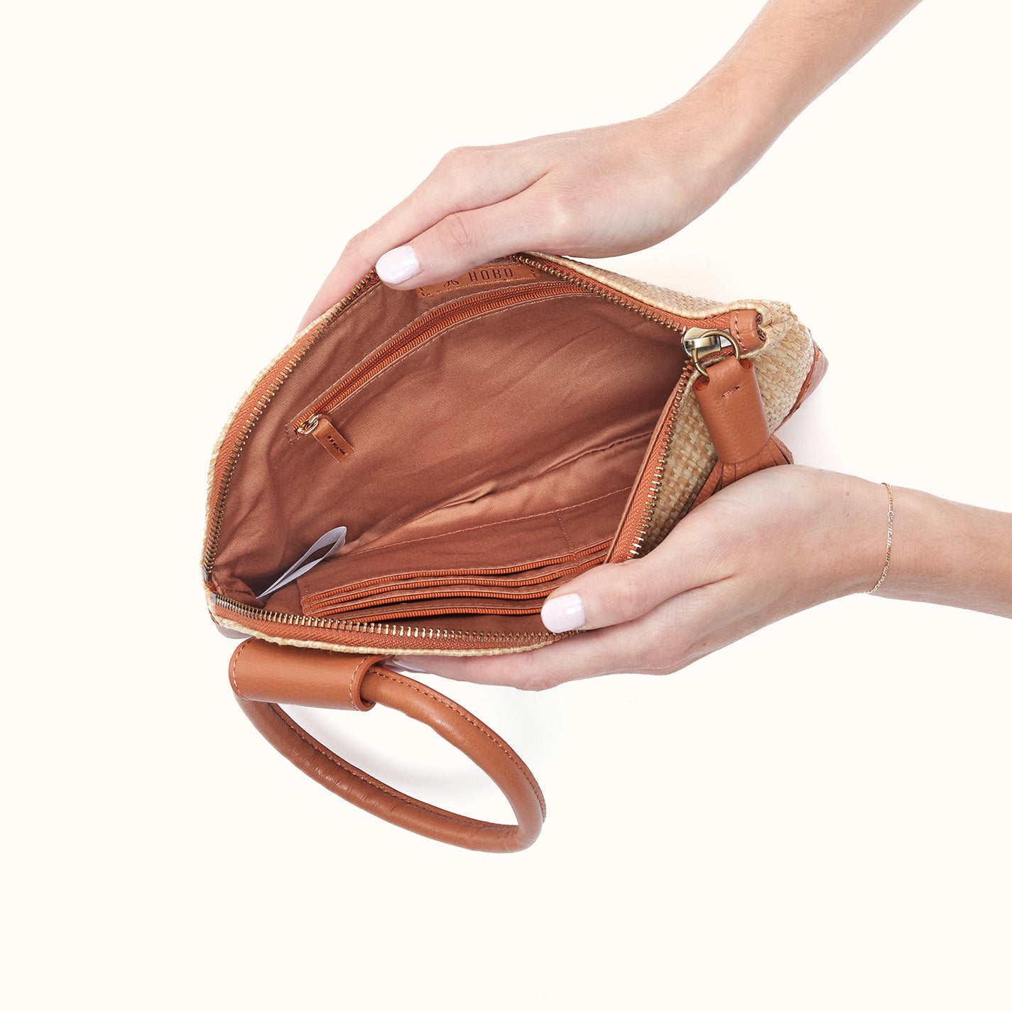 Sable Wristlet In Woven Straw - Natural Straw - Image 2