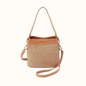Starr Convertible Shoulder Bag In Woven Straw - Meadow Woven Straw