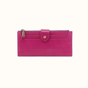 Dunn Continental Wallet in Polished Leather - Cactus Flower