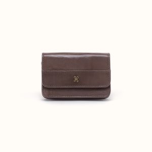Jill Flap Card Case in Polished Leather - Hearthstone