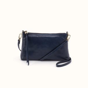 Darcy Crossbody In Polished Leather - Ink Navy