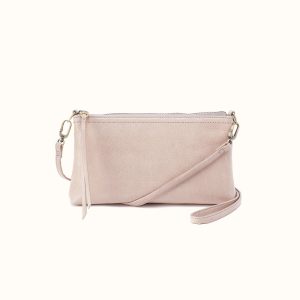 Darcy Crossbody In Gloss Leather - Stone Gloss