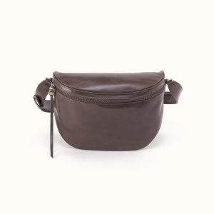 Juno Belt Bag in Polished Leather - Hearthstone
