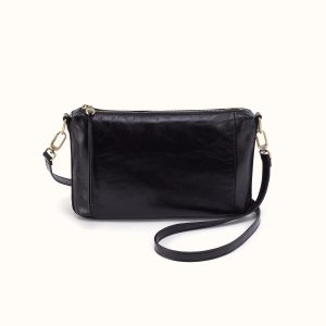 Darcy Carry-All Crossbody In Polished Leather - Black