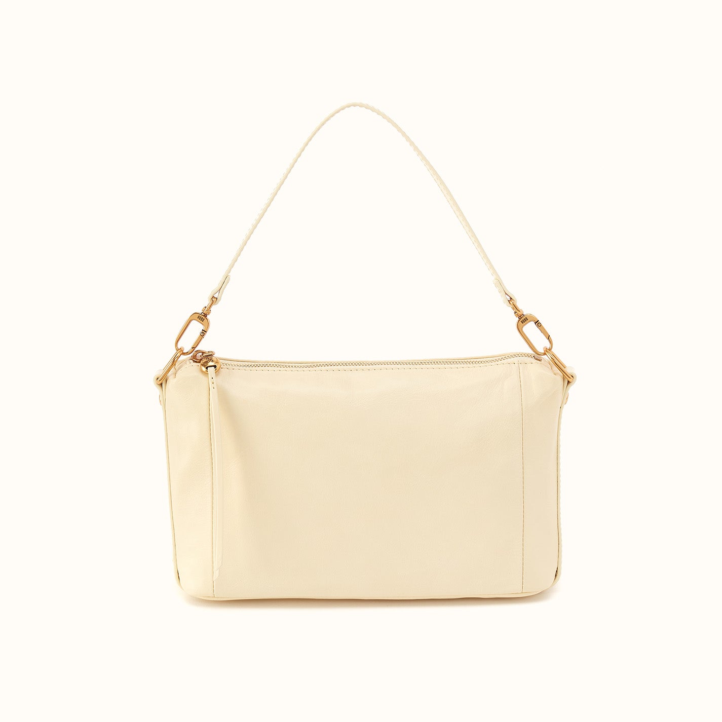 Darcy Carry-All Crossbody in Polished Leather - Butter Yellow - Image 3