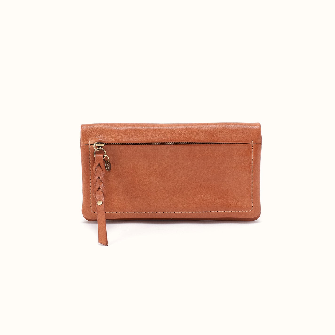 Lumen Continental Wallet in Washed Leather - Harvest Wheat
