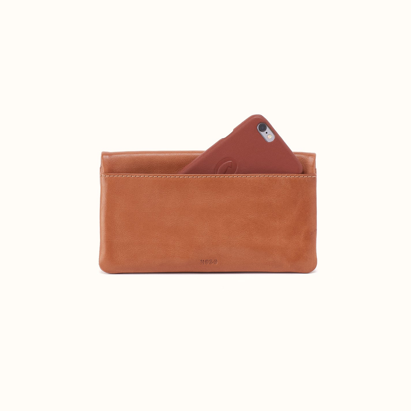 Lumen Continental Wallet in Washed Leather - Harvest Wheat - Image 4
