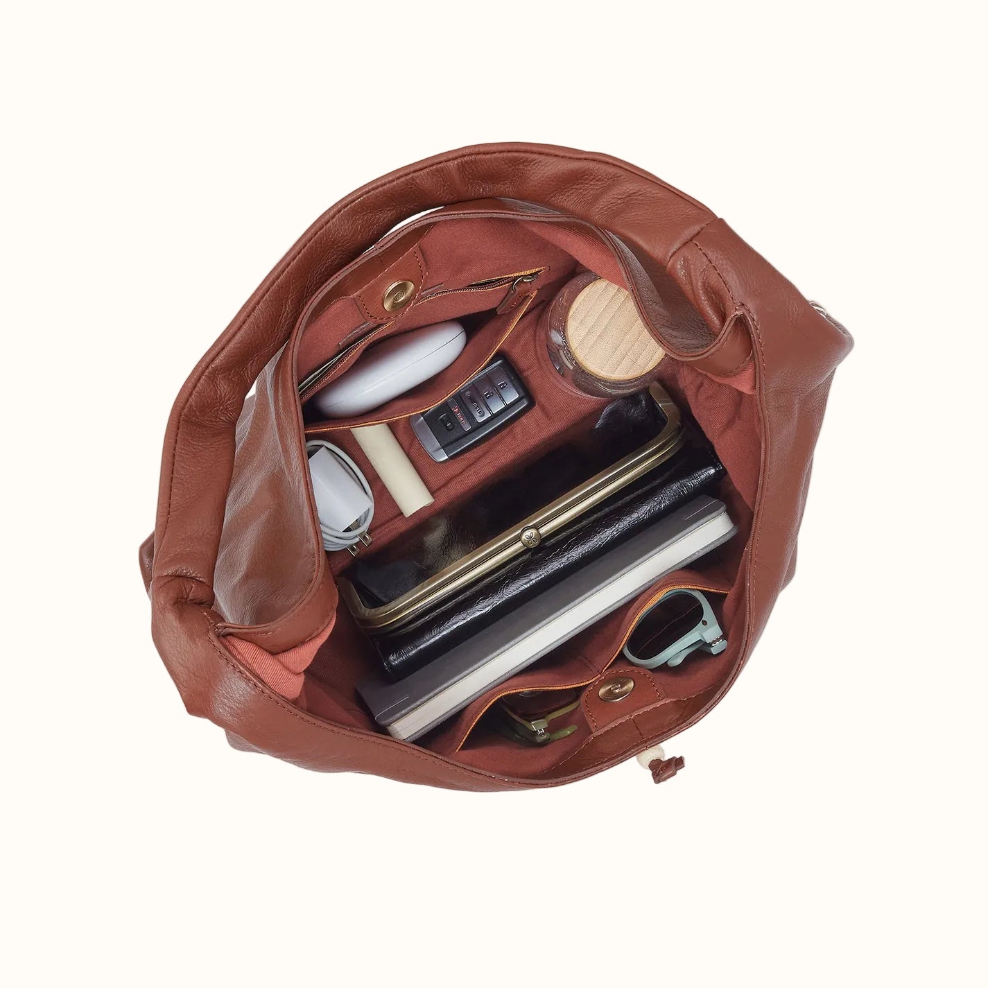 La Jolla Hobo In Cloud Leather - Cocoa Bean - Image 2