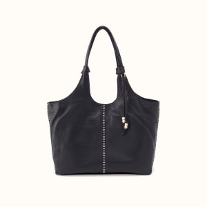 La Jolla Tote In Cloud Leather - Black