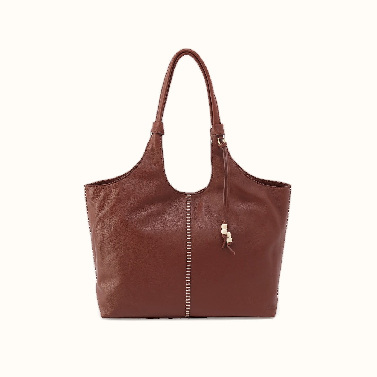 La Jolla Tote In Cloud Leather - Cocoa Bean