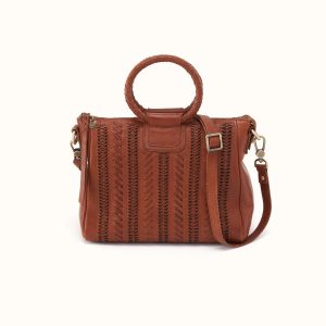 Sheila Medium Satchel In Washed Leather - Kindling Brown