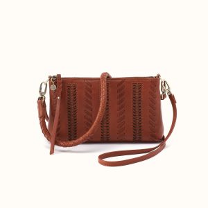 Darcy Crossbody In Washed Leather - Kindling Brown