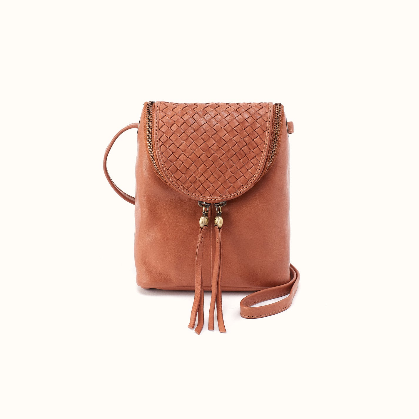 Fern Crossbody In Washed Leather - Harvest Wheat