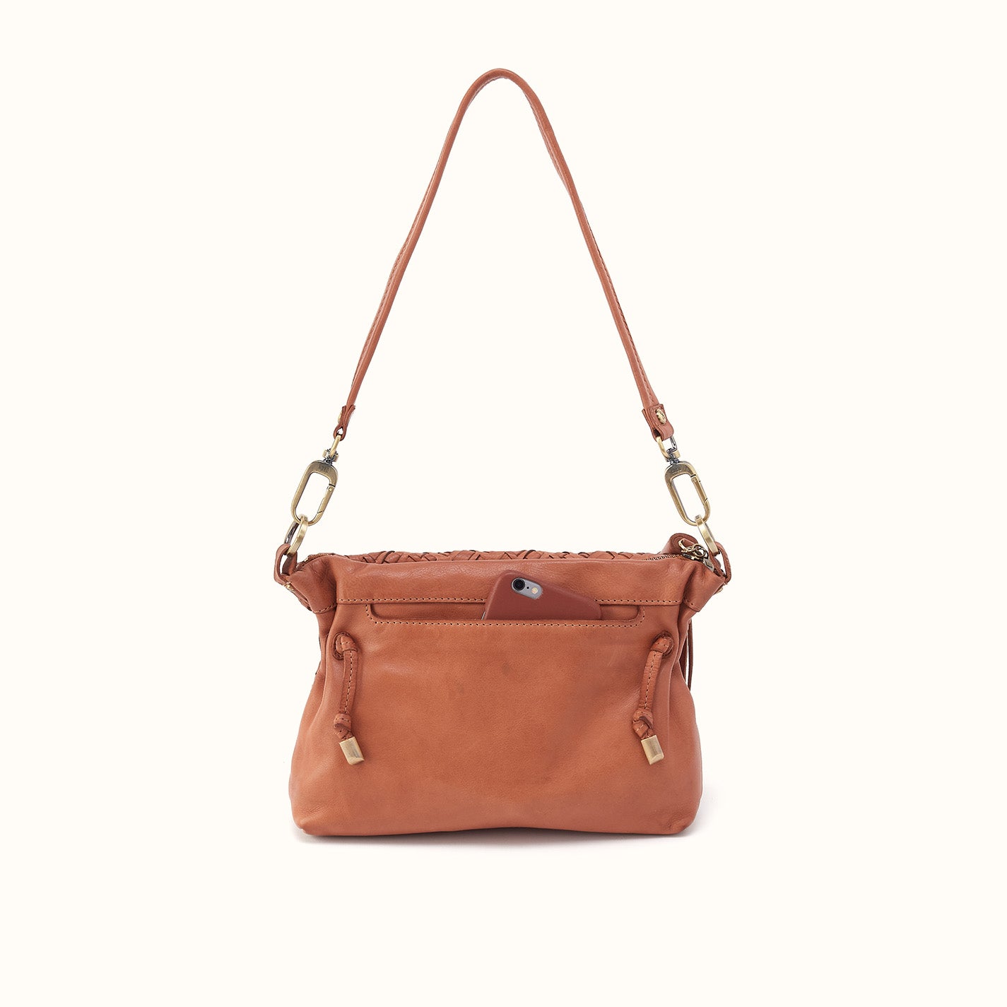 Kori Crossbody Shoulder In Washed Leather - Harvest Wheat - Image 3